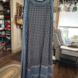 Max studio elegant Blue Patterned Dress